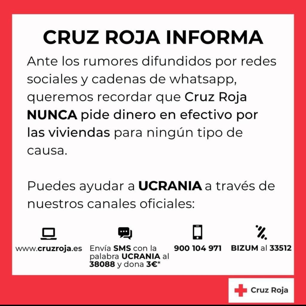 Cruz Roja alerta de falsos voluntarios de la ONG pidiendo dinero para Ucrania 