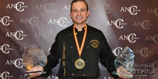 Francisco Rivero, campeón de España de Cortadores de Jamón