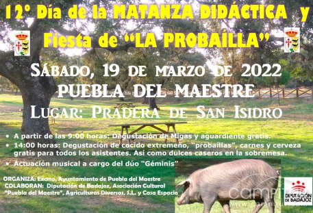 12º Día de la Matanza Didáctica y Fiesta de “La Probaílla”