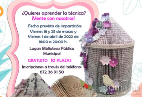 Taller Bookfolding Art en Peñarroya-Pueblonuevo 