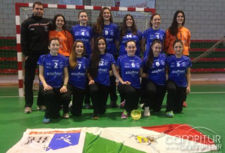 Las juveniles de la AD Balonmano Granja, Campeonas de Extremadura.