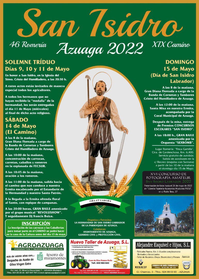 San Isidro 2022 en Azuaga 