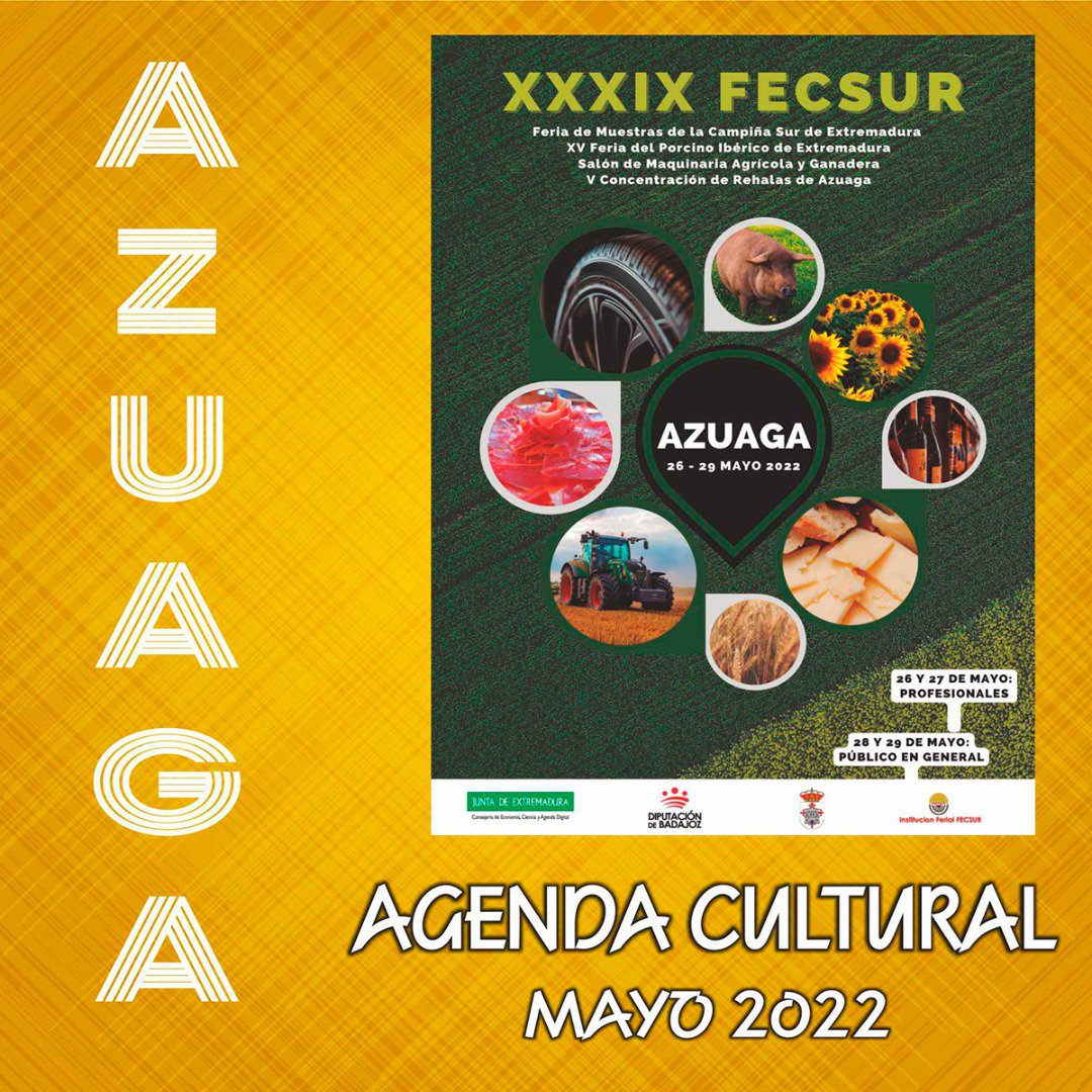 Agenda Cultural mes de mayo en Azuaga 