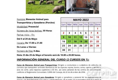 Curso Bienestar Animal para transportistas y ganaderos en Azuaga 