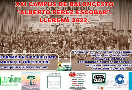 Abierto el plazo de inscripción del XXI Campus de Baloncesto “Alberto Pérez Escobar” 