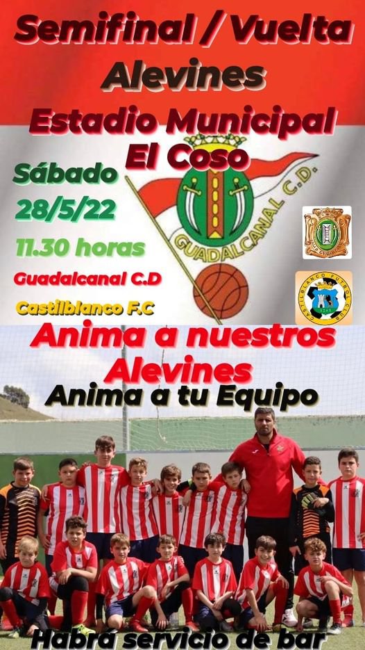 Semifinal vuelta Alevines en el Estadio Municipal El Coso de Guadalcanal 