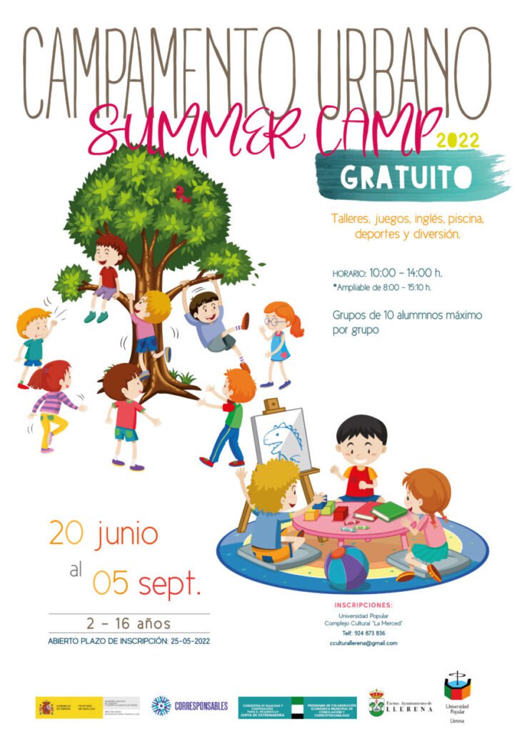 Campamento Urbano gratuito en Llerena 