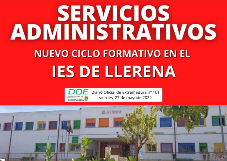 Nuevo ciclo formativo para el IES de Llerena 