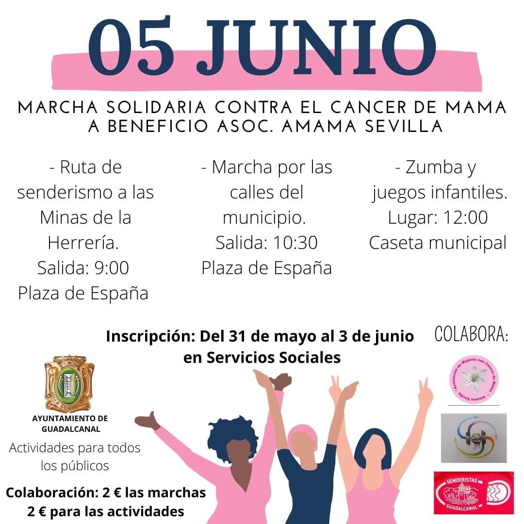 Marcha Solidaria Contra el Cáncer de Mama en Guadalcanal 