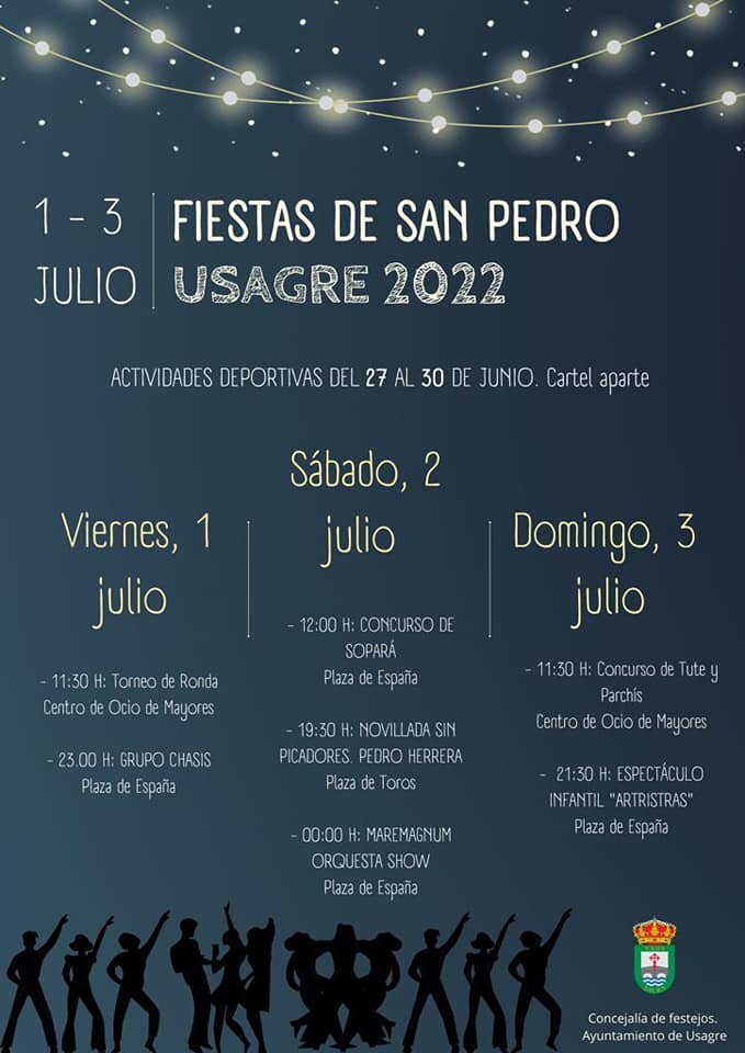 Fiestas de San Pedro Usagre 2022 