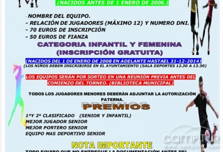 Torneo Fútbol Sala 2022 en Guadalcanal 