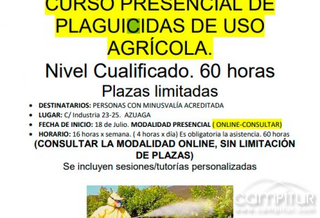 Curso presencial de Plaguicidas de Uso Agrícola 