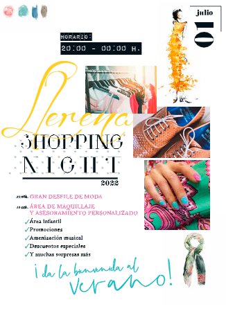 Mañana, Llerena Shopping Night 