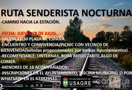 Ruta Senderista Nocturna en Usagre