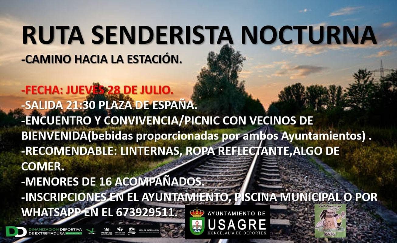 Ruta Senderista Nocturna en Usagre
