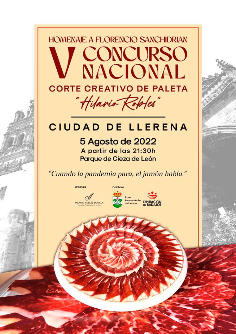 Llerena acoge el V Concurso Nacional de Corte Creativo de Paleta Ibérica «Hilario Robles»	