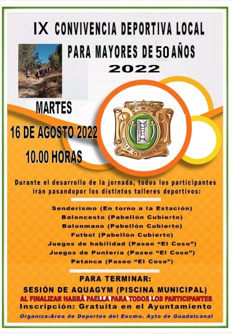 IX Convivencia Deportiva Local para mayores de 50 años en Guadalcanal 