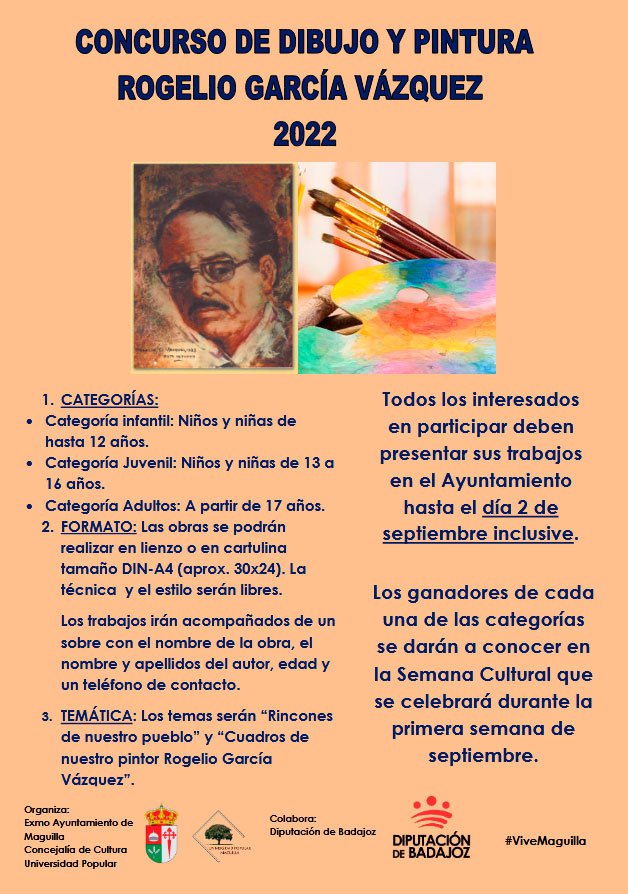 Concurso de Dibujo y Pintura Rogelio García Vázquez 2022 