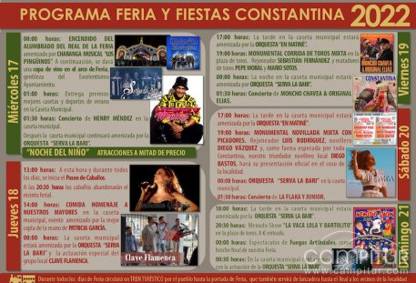 Feria y Fiestas de Constantina 2022 