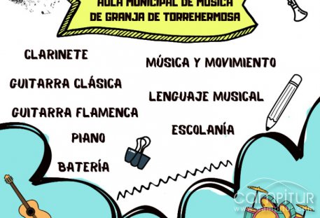 Abierto el plazo de inscripción para el Aula Municipal de Música de Granja de Torrehermosa 