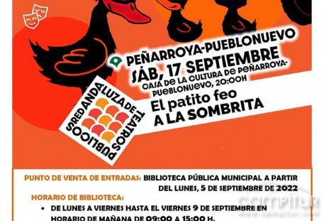 Peñarroya-Pueblonuevo acoge la obra de teatro “El Patito Feo” 