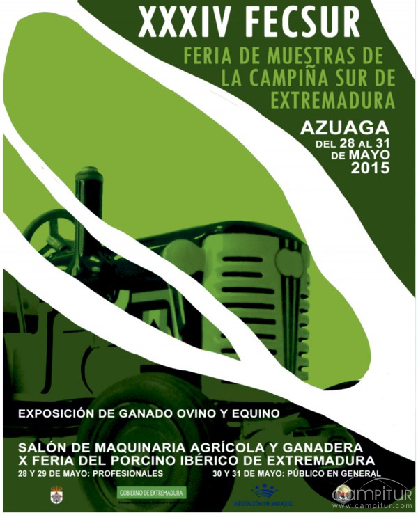 Programación XXXIV Fecsur y X Feria del Porcino Ibérico en Extremadura y Salón de Maquinaria Agrícola y Ganadera