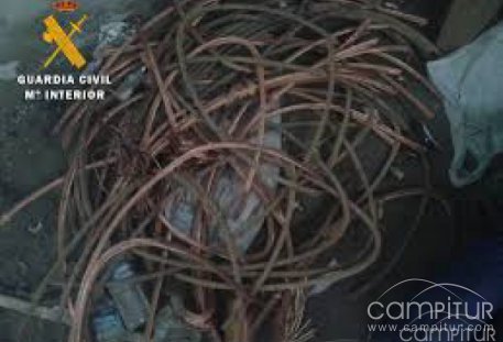 Tres vecinos de Azuaga imputados por el hurto de cable de cobre de la línea férrea Fuente del Arco-Guadalcanal