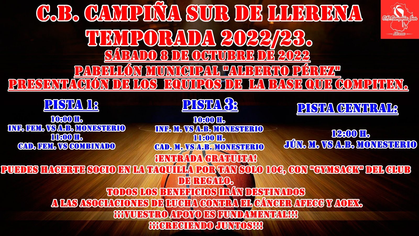 C.B. Campiña Sur de Llerena presenta a sus equipos de la base 
