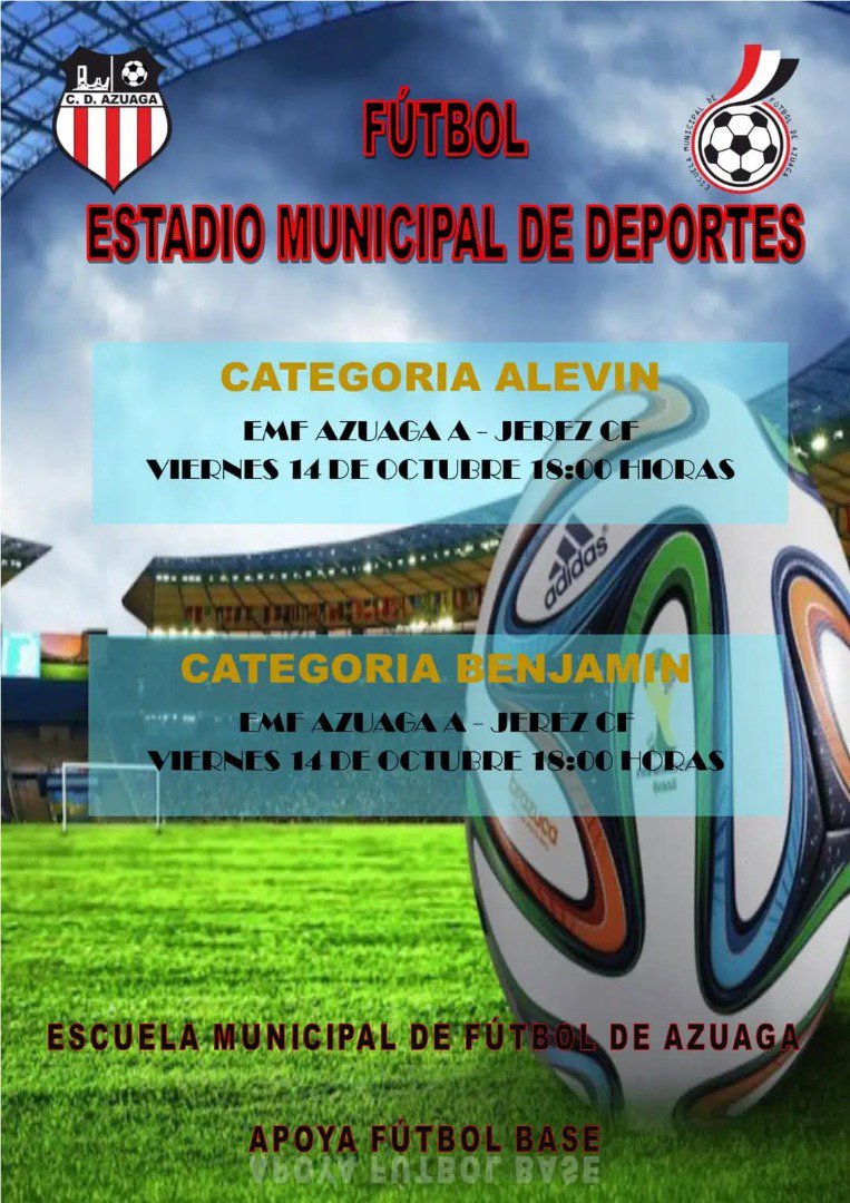 Fútbol en el Estadio de Municipal de Deportes de Azuaga 