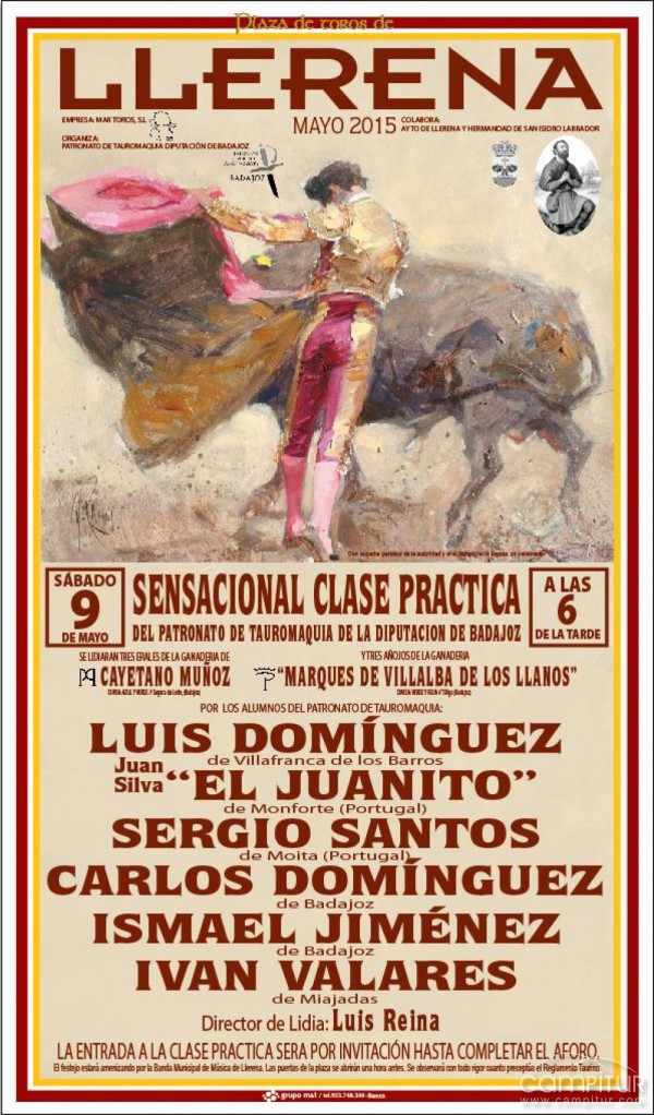Clase Práctica de Tauromaquia en Llerena