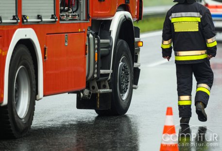 Accidente de tráfico en la carretera de Maguilla 