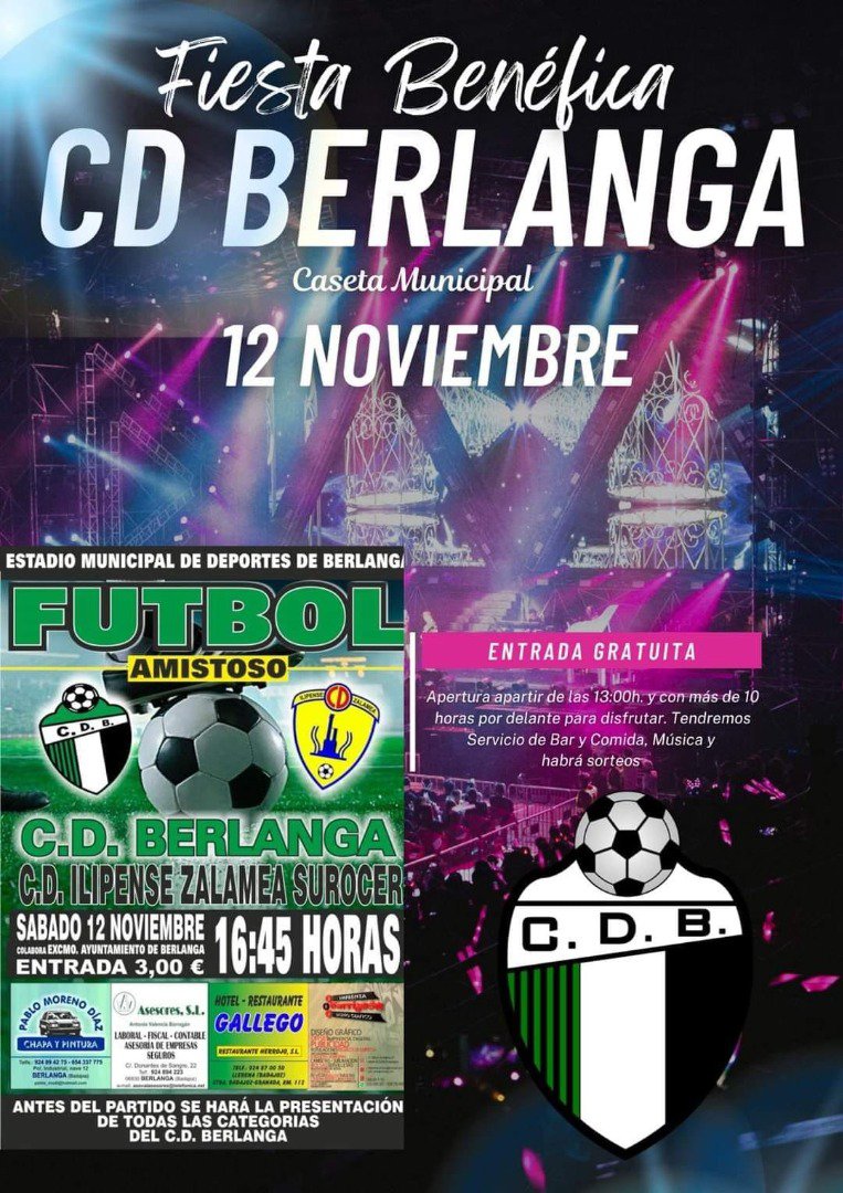 Fiesta a favor del C.D. Berlanga 