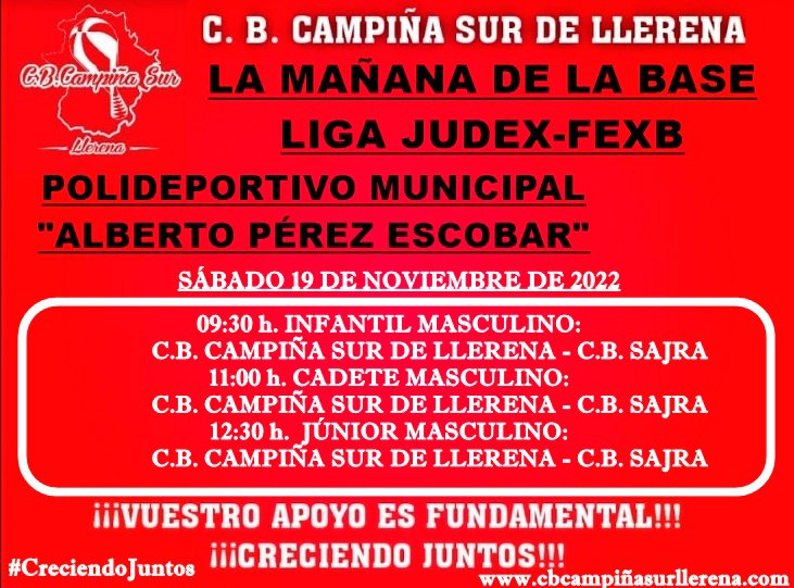 Agenda fin de semana C.B. Campiña Sur de Llerena 