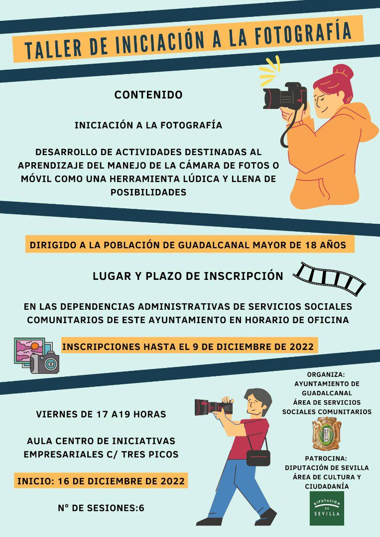 Taller de Iniciación a la Fotografía en Guadalcanal 