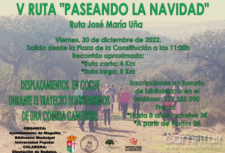 V Ruta Senderista “Paseando la Navidad” en Maguilla 