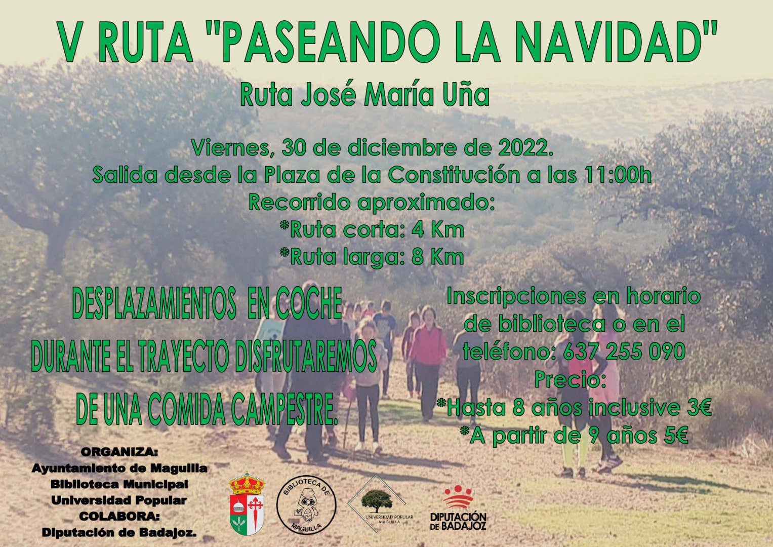 V Ruta Senderista “Paseando la Navidad” en Maguilla 
