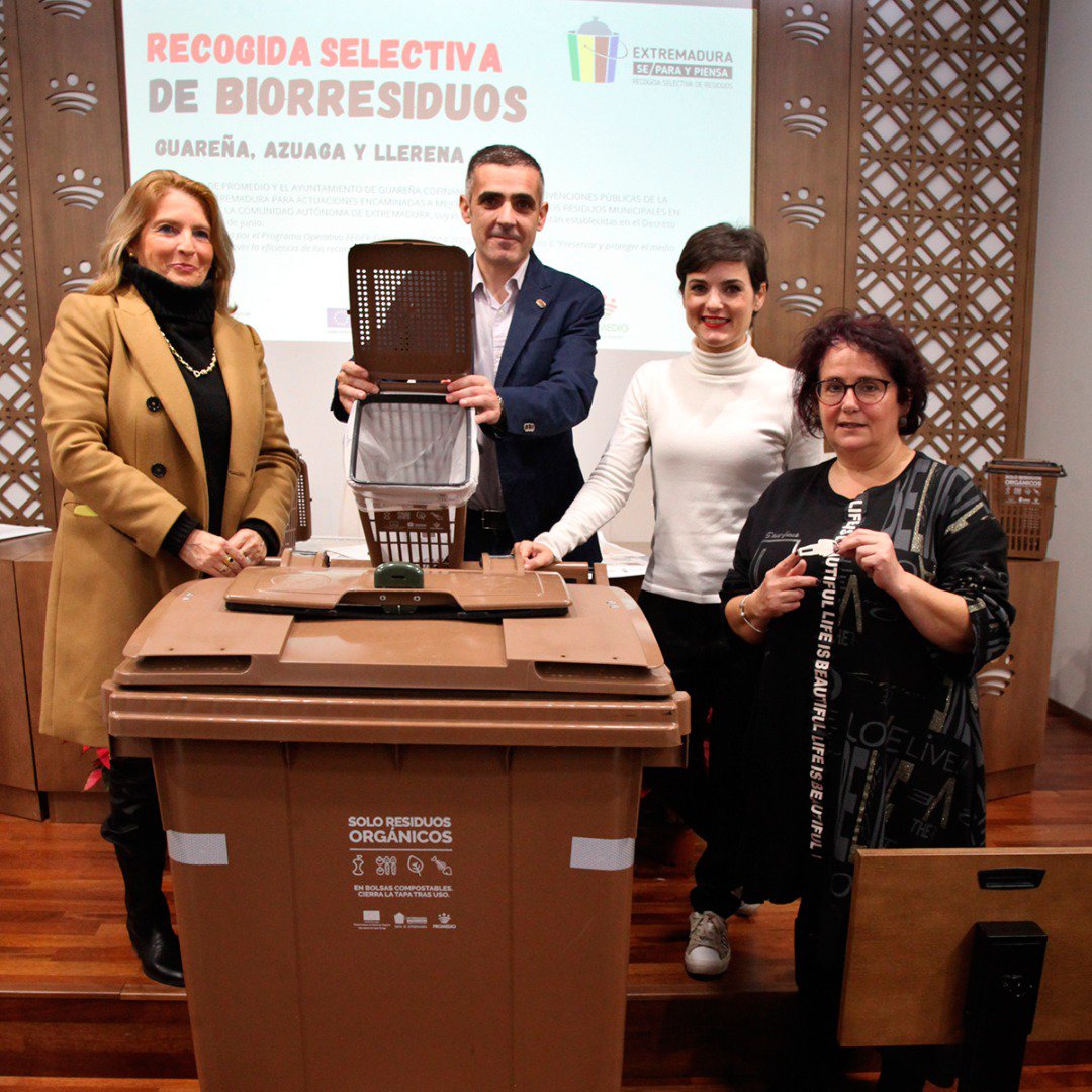 Azuaga y Llerena se apuntan al reciclaje de los residuos orgánicos 