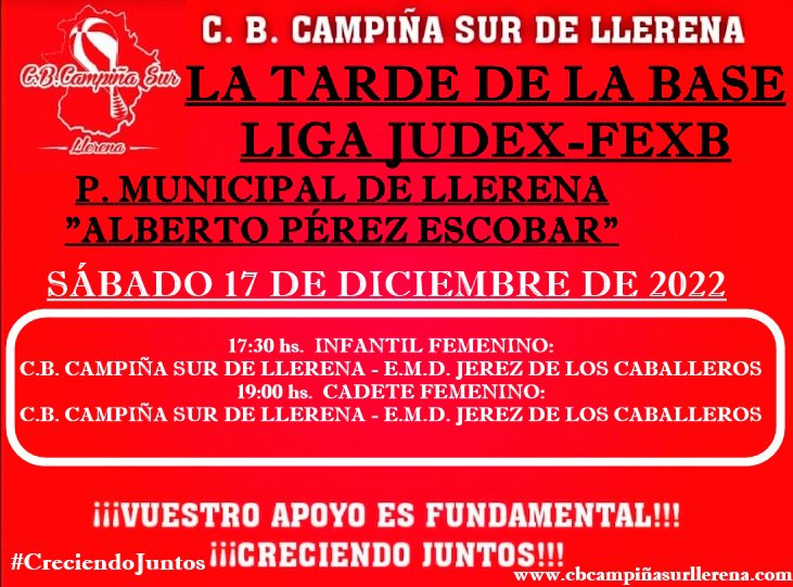 Agenda fin de semana C.B. Campiña Sur de Llerena 