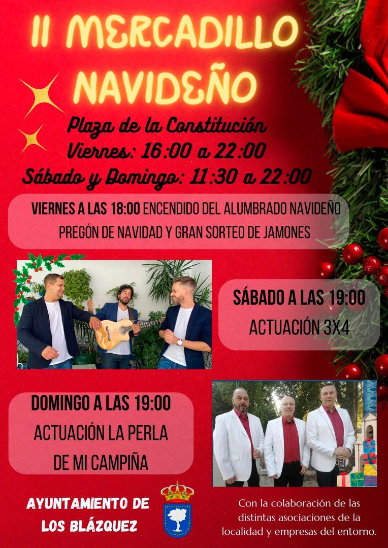 El municipio de Los Blázquez te invita a pasar un fin de semana muy navideño