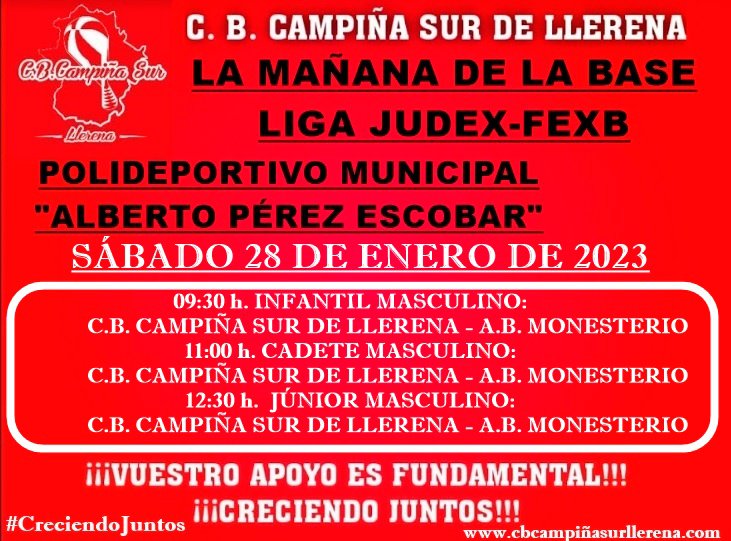 Agenda fin de semana C.B. Campiña Sur de Llerena 