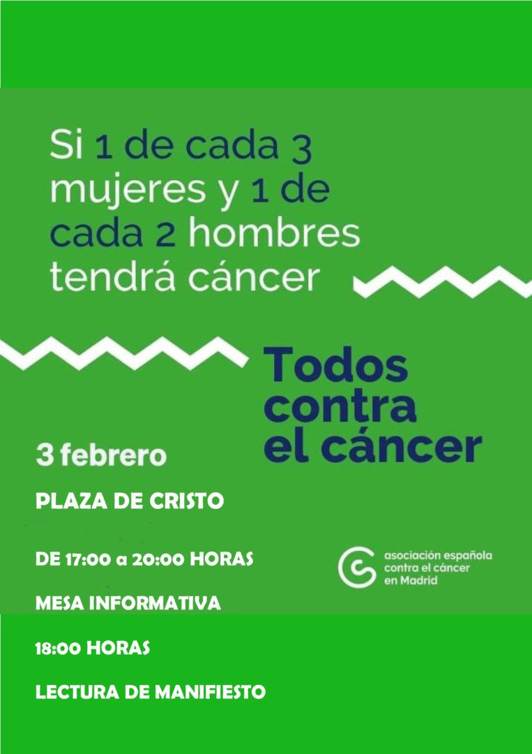 El 4 de febrero, Día Mundial del Cáncer 