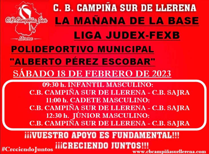Agenda fin de semana C.B. Campiña Sur de Llerena 