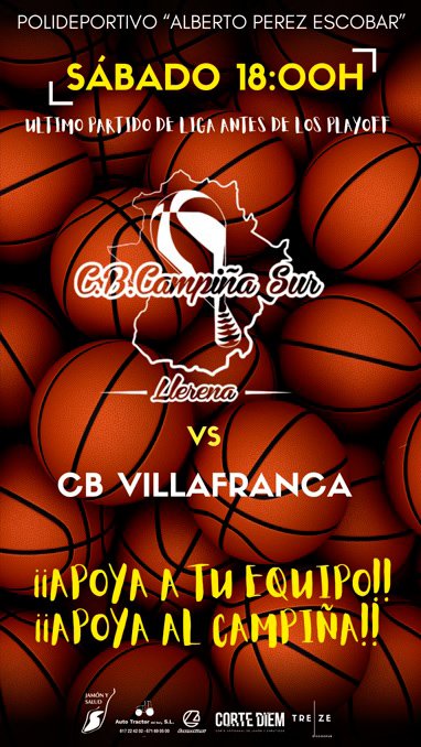C.B. Campiña Sur de Llerena Agenda fin de semana 