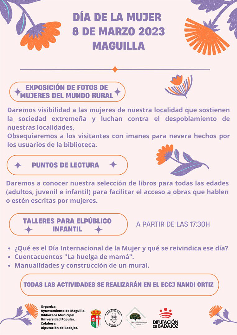 Actividades conmemorativas Día de la Mujer en Maguilla 