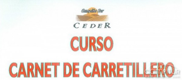 El Ceder Campiña sur organiza un curso para la obtención del “Carnet de Carretillero”