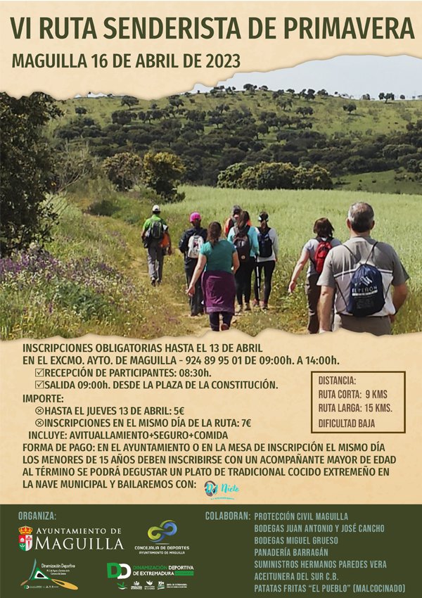 VI Ruta Senderista de Primavera en Maguilla 