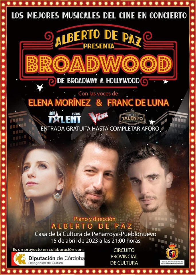 "Broadwood, de Broadway a Hollywood" llega a Peñarroya-Pueblonuevo 