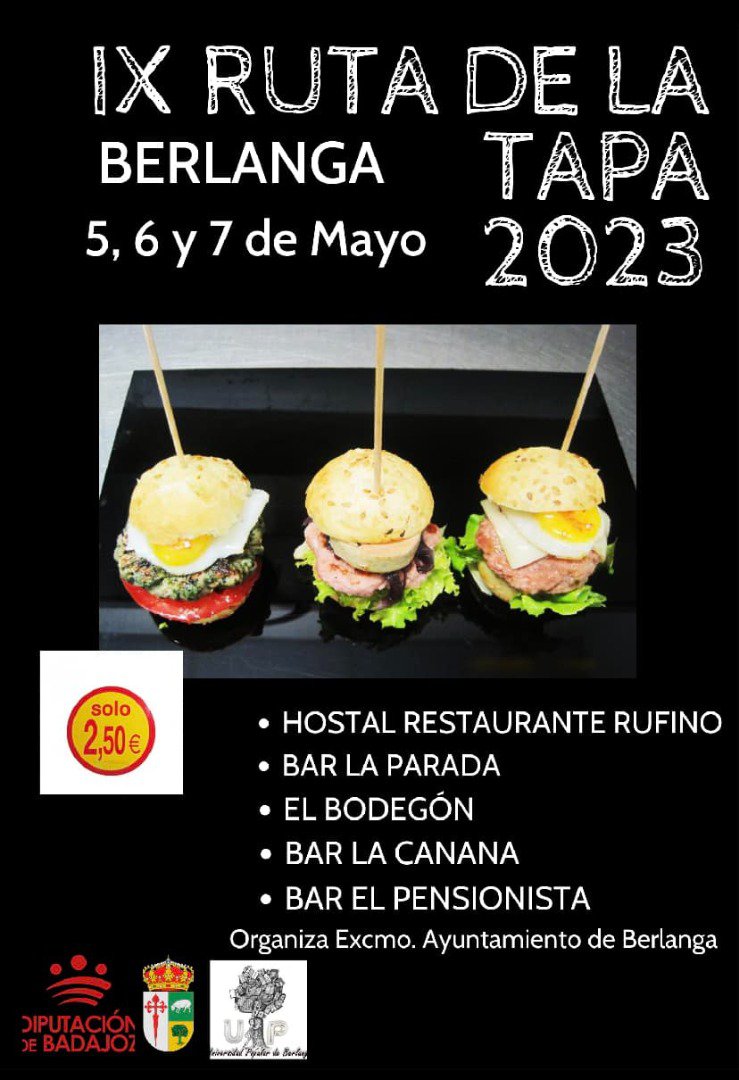 IX Ruta de la Tapa 2023 en Berlanga 