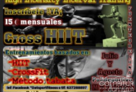 Sesiones de Cross Hitt en el gimnasio municipal de Fuente Obejuna