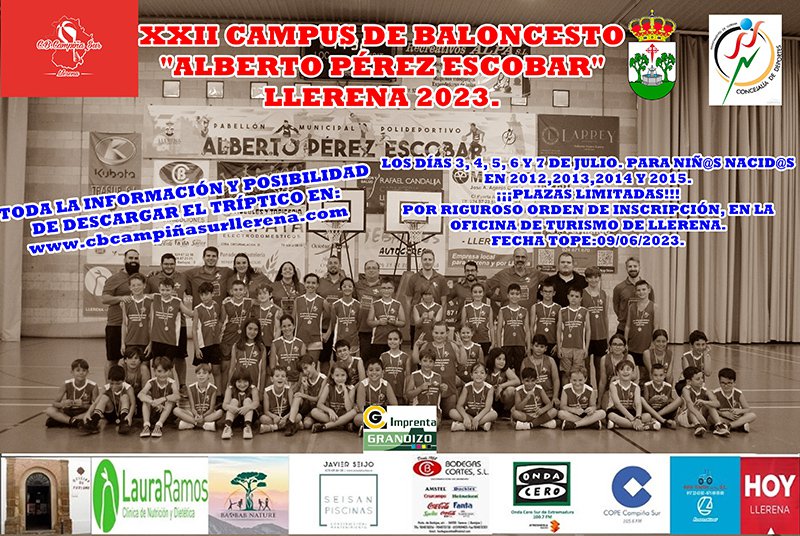 XXII Campus de Baloncesto “Alberto Pérez Escobar” en Llerena 